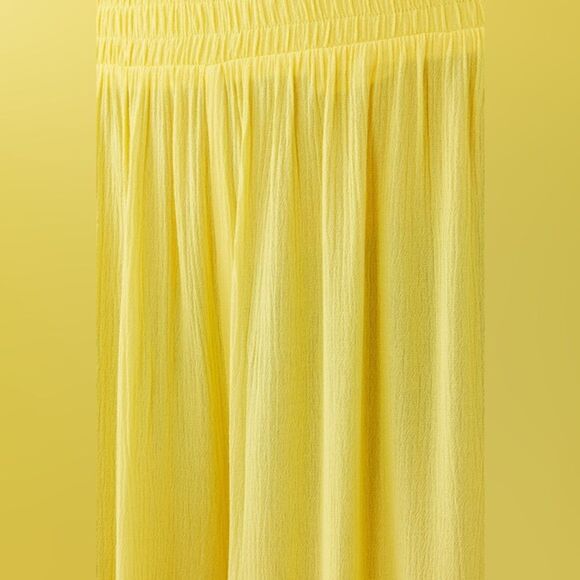L’Agence Nikita Wide Leg Pants Crepe Plisse Light Maize Rayon Size Large NWT - Picture 5 of 14